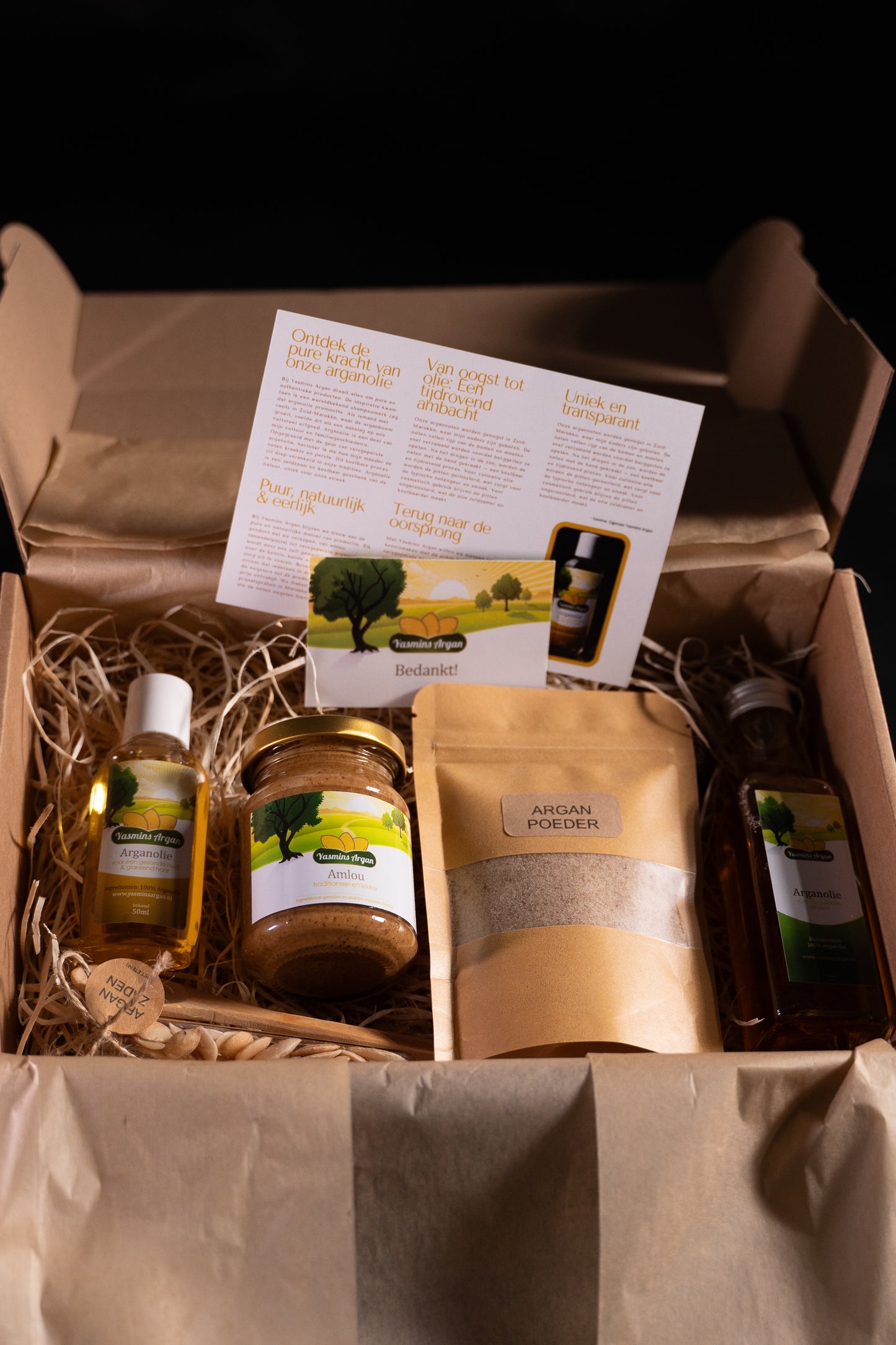Cadeaupakket – Ambachtelijk Geschenk met Arganproducten (Personaliseerbaar)