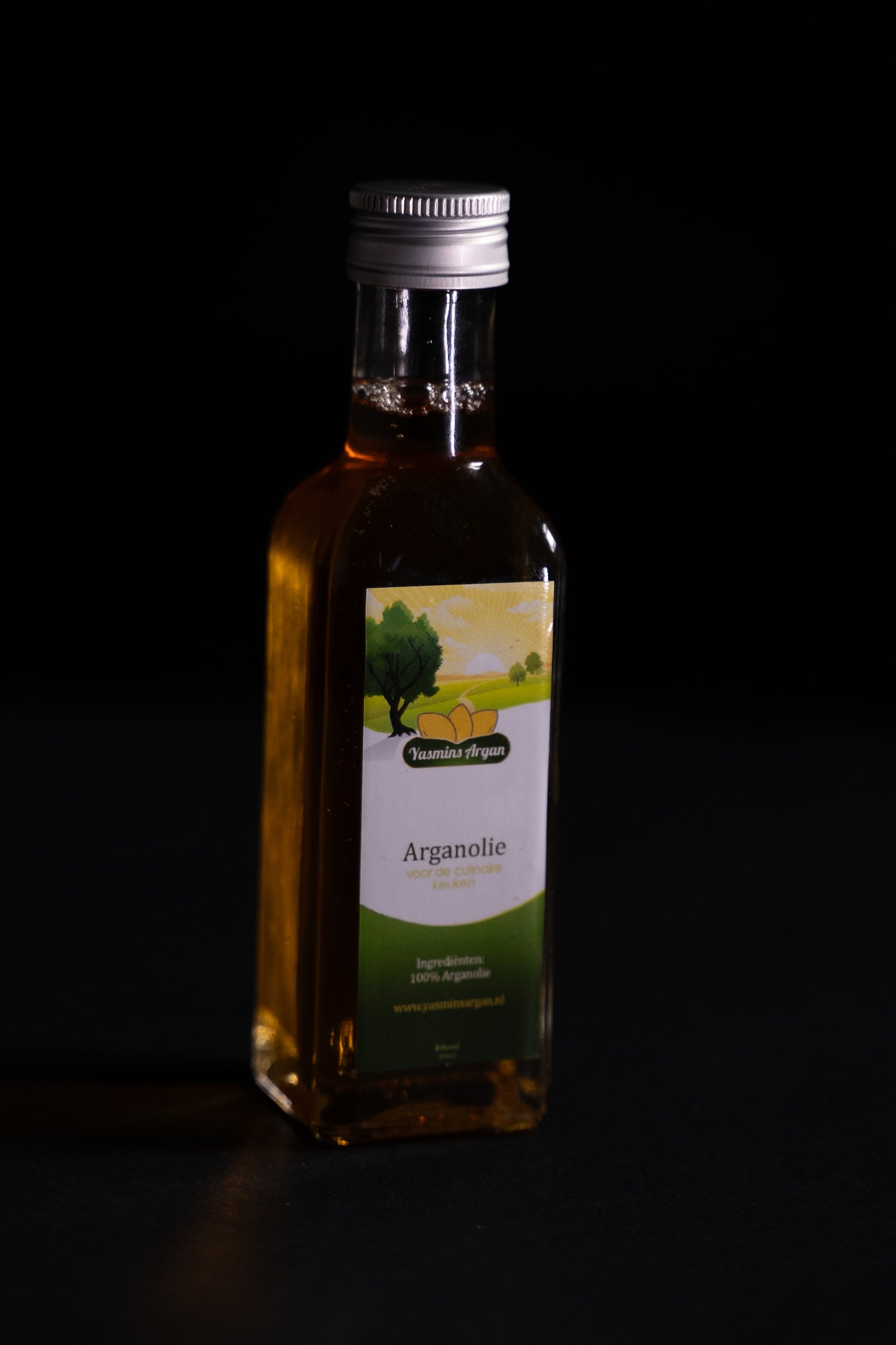 Flesje 100 ml pure culinaire arganolie – traditioneel Zuid-Marokkaans ambacht, koudgeperst in Nederland
