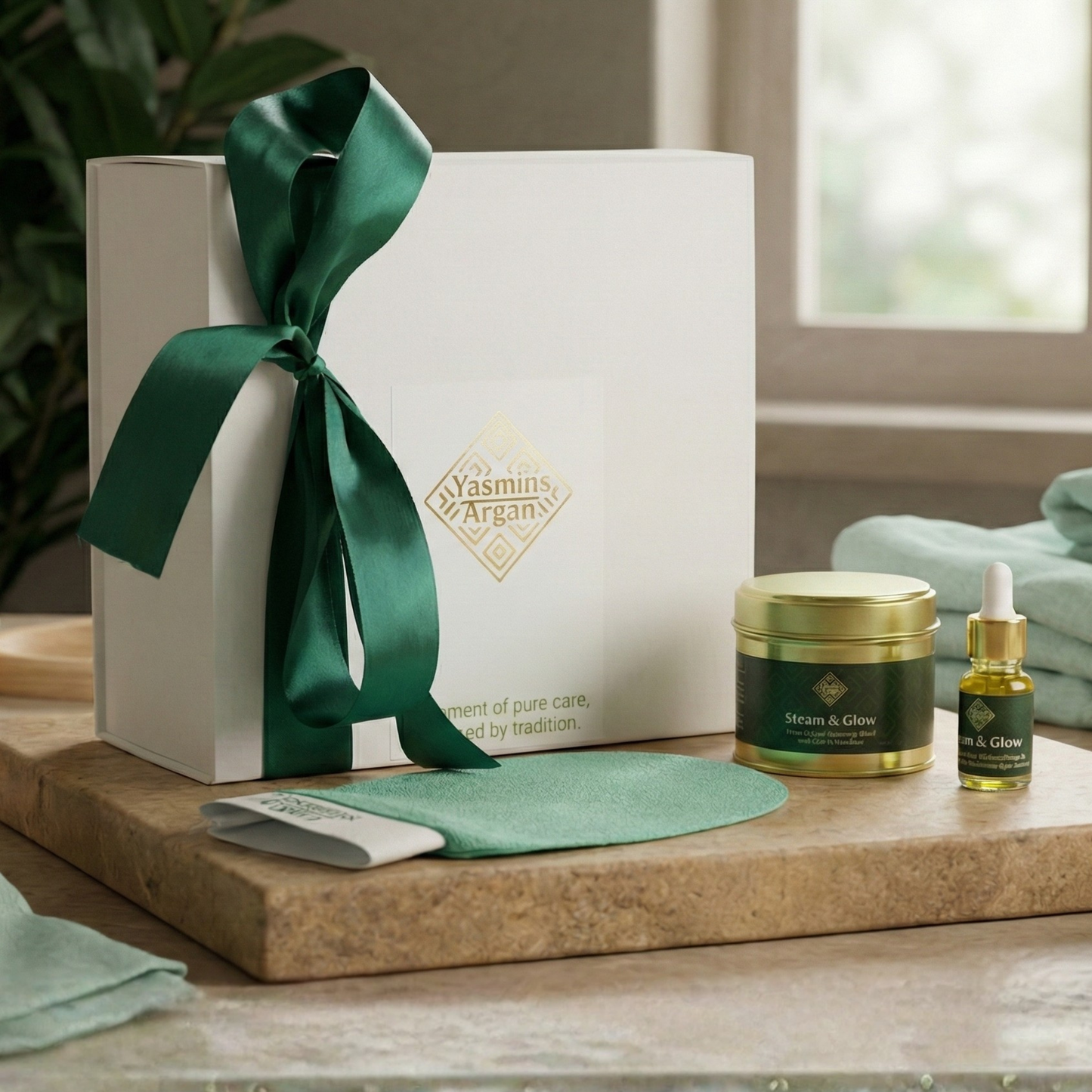 Atlas Steam & Glow Gift Set