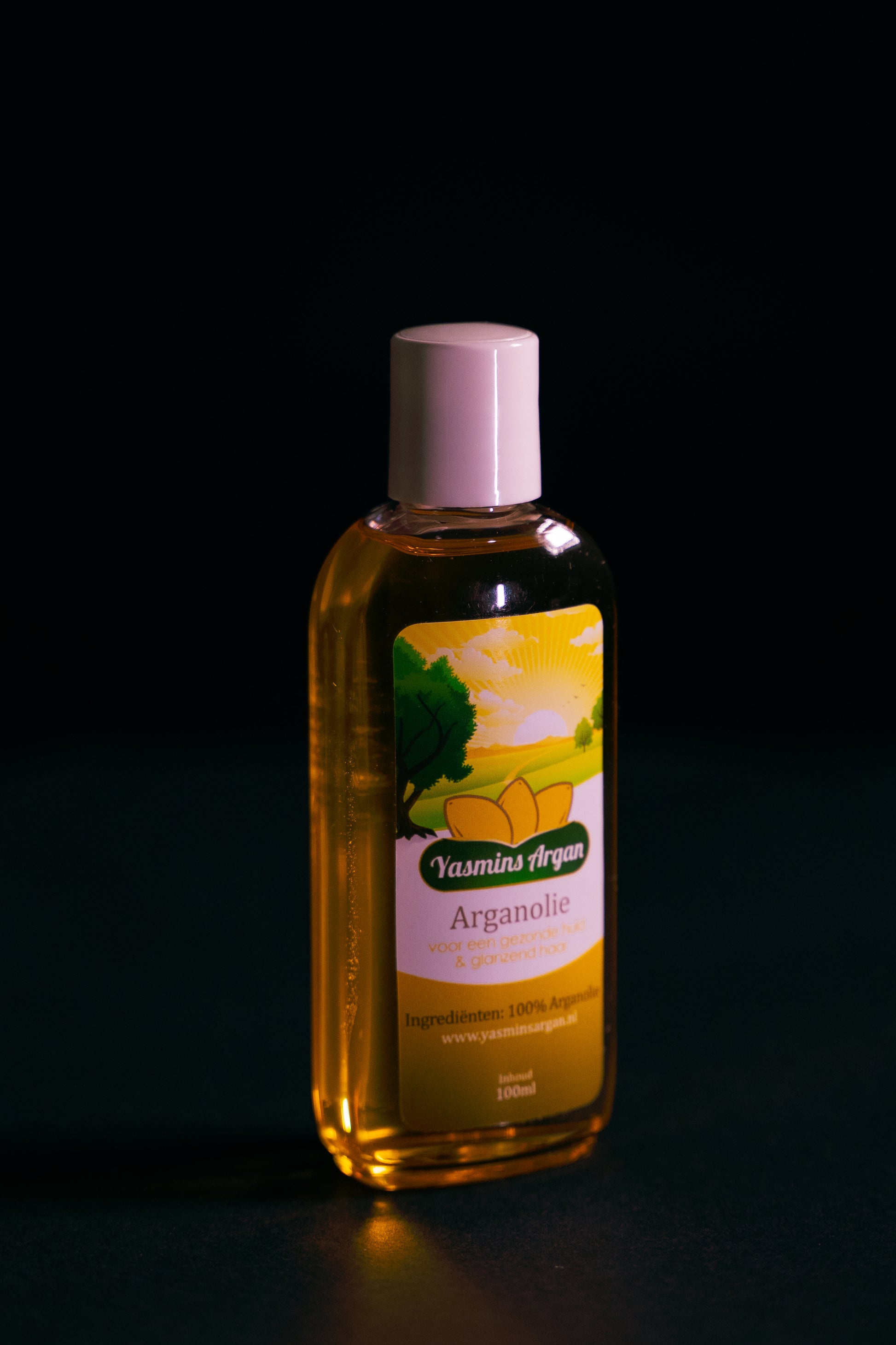 Flesje 100 ml pure vegan cosmetische arganolie voor huid en haar – Zuid-Marokkaans, in Nederland geperst
